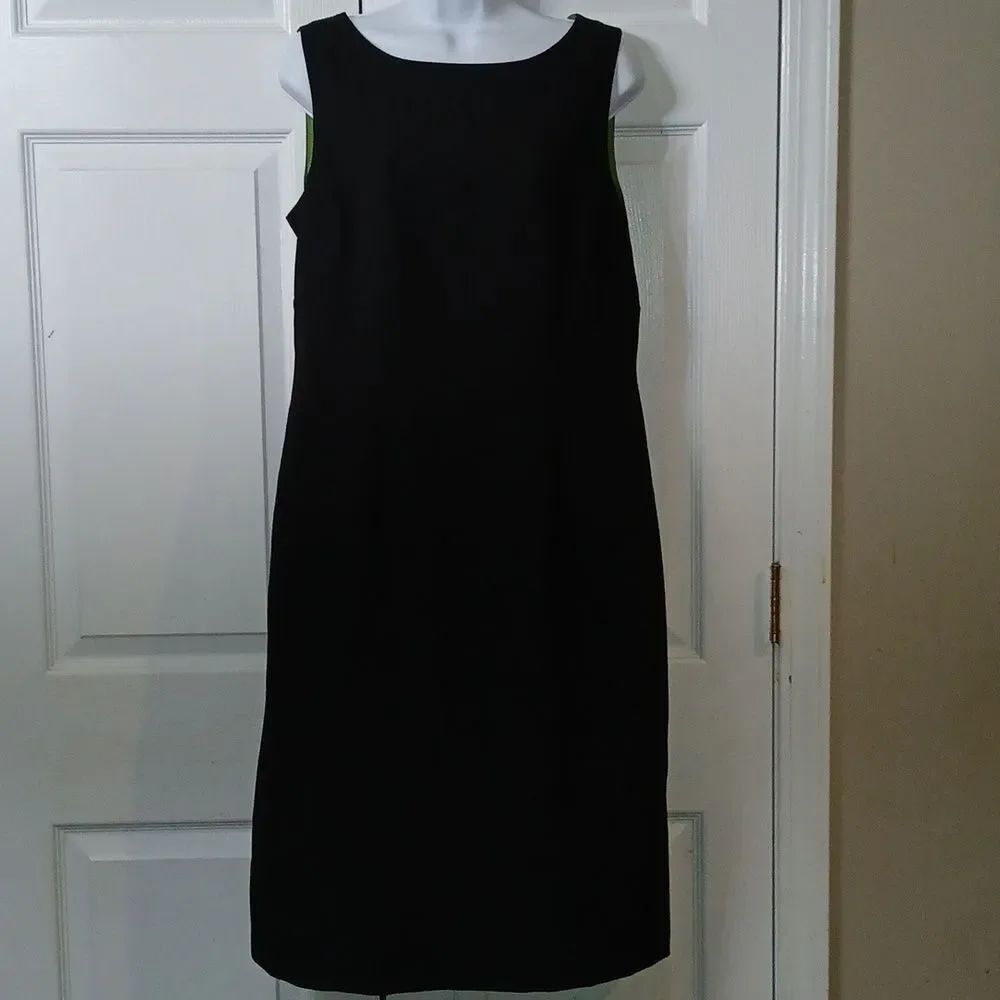Miss Dorby vintage black sleeveless business career dress Sz 12 NWOT
